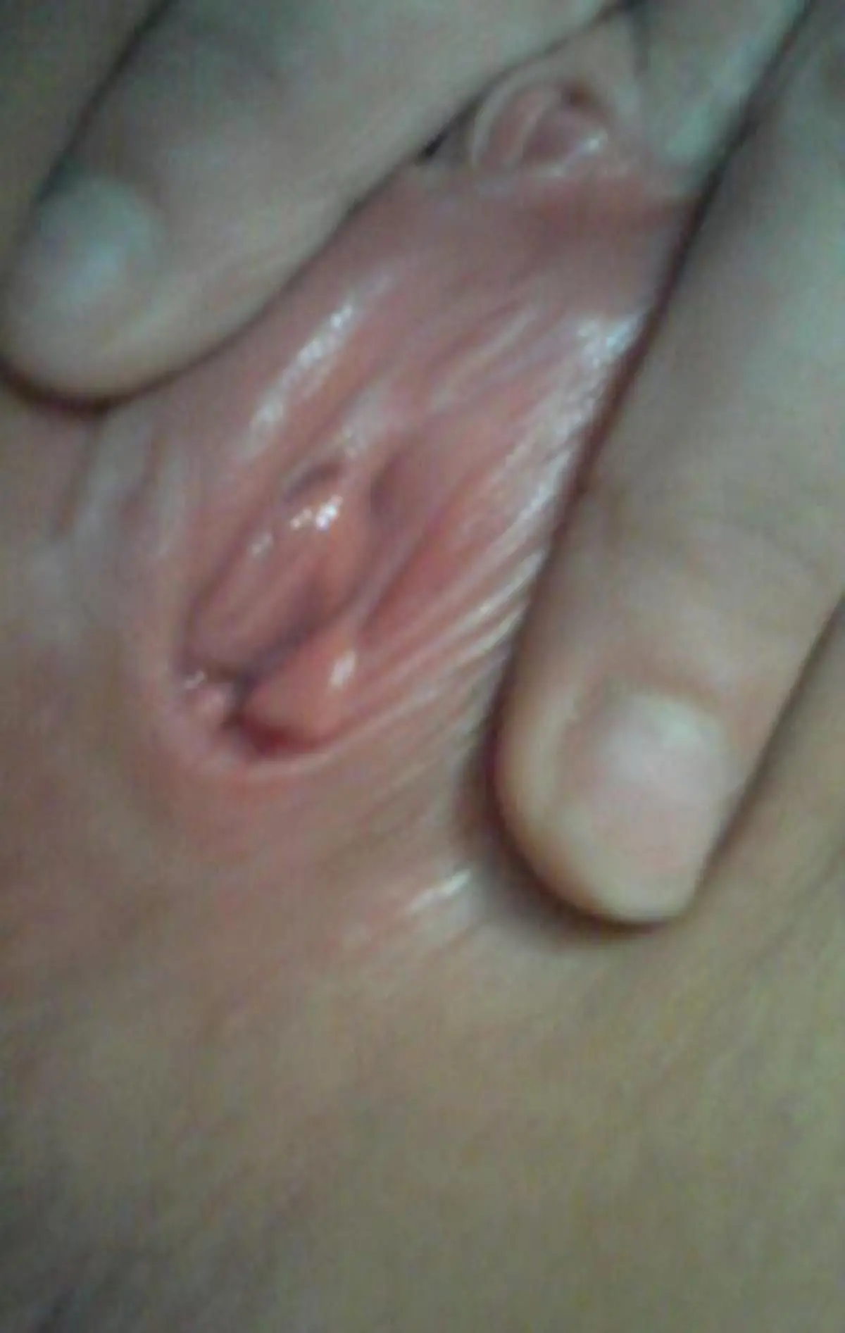 Blonde Exposes Her Pussy in Extreme Close-Up: Amateur Explicit Photo