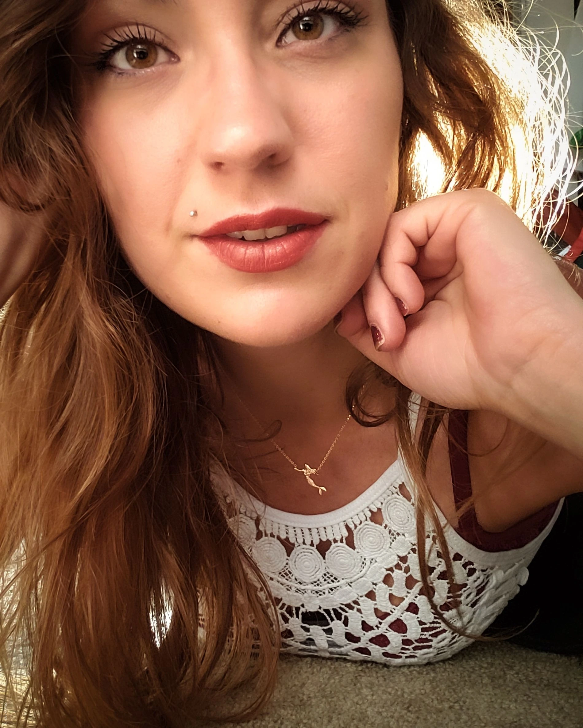 Amateur Gamer Girl Poses, Exposing Her Pussy for the Camera